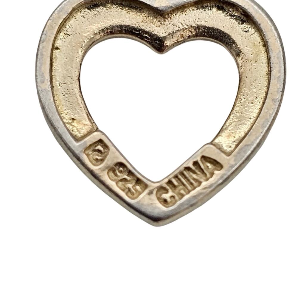 Ross Simons Gold Over Sterling Silver Double Heart Pendant And Chain - Picture 4 of 7
